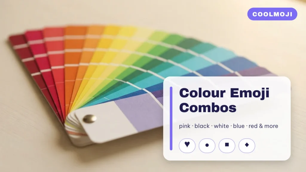 200+ Colour Emoji Combos in 12 Colours, From Pink to Black